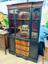 Vintage Serpentine China cabinet