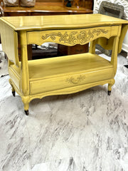 French Provincial server on casters ￼