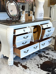 Marble top dresser
