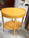 Vintage oval side table