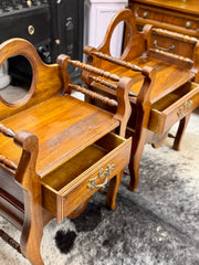 Antique French dressing table pair (2)