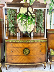 Vintage French bedroom set on casters ￼