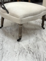 Restoration Hardware French Couturier's Chair on casters