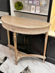 Half moon entry table