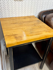 Butcher Block Island on wheels