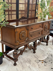 Vintage Jacobean sideboard/buffet ￼