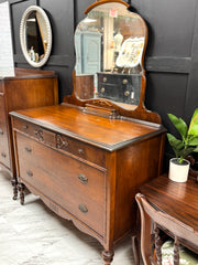 Vintage dresser on casters ￼