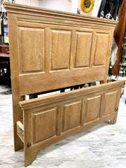Queen size panel bed w/rails