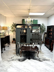 Vintage China cabinet on casters