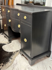 Vintage black buffet/sideboard