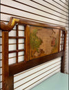 Asian style vintage queen/full headboard