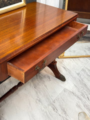Antique mahogany console table/desk