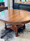 Vintage 54” round dining table
