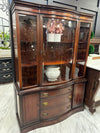 Vintage mahogany china cabinet