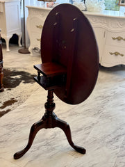 Vintage tilt-top table ￼
