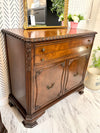 Vintage carved wood server