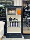 Black/white bookcase w/2 drawers