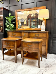 Bassett French Provincial dresser w/mirror