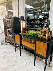 Vintage Jacobean China cabinet