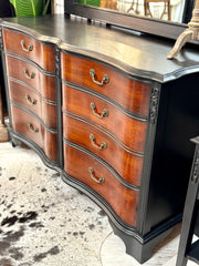 Vintage Mahogany two-tone dresser
