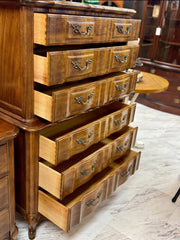 French Provincial chest on chest