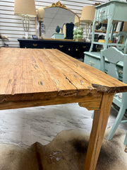 Primitive style plank table