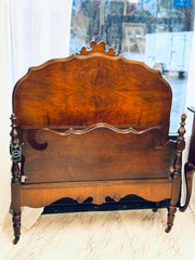 Antique twin bed pair