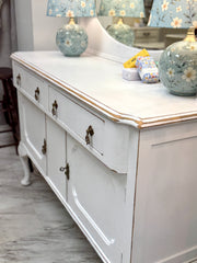 Vintage buffet w/removable mirrored back ￼