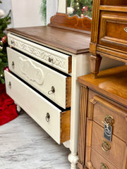 Vintage antique white dresser