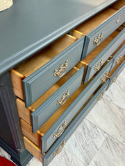 Long midnight blue dresser