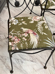 Set of (4) metal chairs
