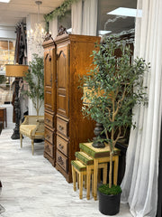 Louis XVI high back arm chair