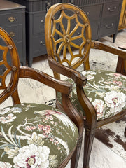 Hepplewhite spider-back chair pair (2)