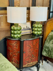 Vintage style half-moon cabinet
