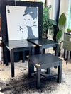 Trio of parsons side tables (3)
