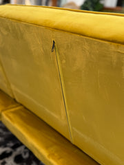 MCM Style yellow sofa
