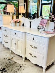 French Provincial nightstand pair (2)
