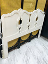 French Provincial queen size headboard w/rails