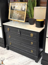 Vintage Eastlake marble-top dresser