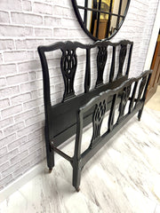 French Provincial full bed w/rails
