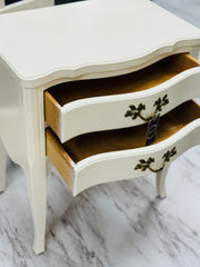 French Provincial nightstand (cream)