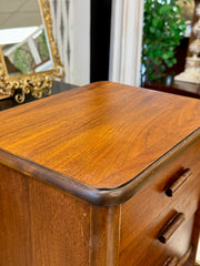 Vintage petite MCM walnut cabinet