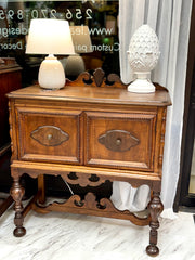 Vintage carved wood server