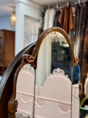 Antique vanity w/mirror on casters