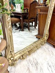 Ornate 7ft. tall framed mirror