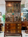 Lighted vintage china cabinet