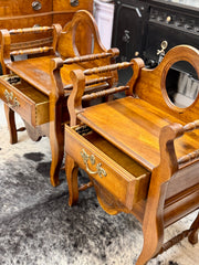Antique French dressing table pair (2)