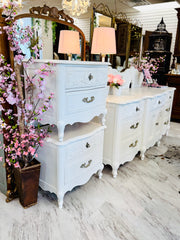 French Provincial nightstand pair (2)