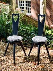 Mid century modern chair pair